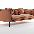 Modern double sofa 3d model