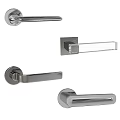 Sleek Modern Door Handles With Metal And Glass Contemporary Styles For Home Interior