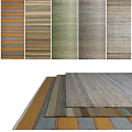 Square Rugs With Various Striped Patterns And Colorful Designs For Home Decor