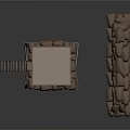 Military Defense Tower Structure With Metal Frame Platform And Stacked Sandbags