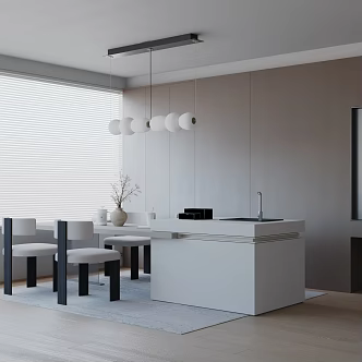 Modern table combination 3d model