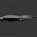 Light Blue Triangular Aircraft Model With Black Cross Markings On Wings And Simple Design