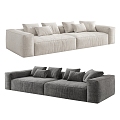 Three-seat sofa 3d model