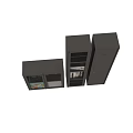 Modern Chest of Drawers With Glass Mesh Doors And Storage For Books Vases Artwork