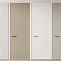 Various Color Hinged Doors With Metal Handles For Modern Home Interior