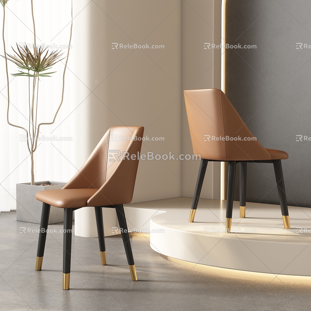 Dining chair combination 3d model