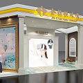 Elegant Jin Zuan Heng Jewelry Store Interior With Display Counter And Decorative Walls