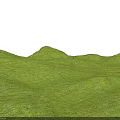Micro Terrain Design With Green Rolling Grass And Natural Gentle Slopes