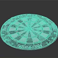 Harrows Dartboard With Colorful Concentric Circles And Numbered Sections For Home Use