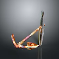Rusty Anchor For Water Transport Vessels With Metal Structure And Weathered Surface
