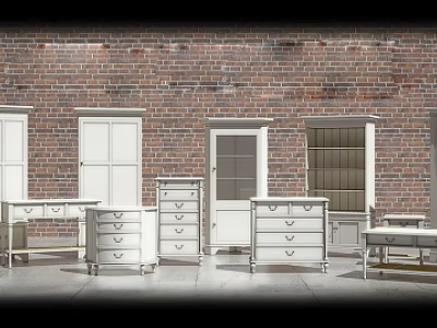 Side Cabinet 3d model