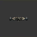 Futuristic Sci Fi Spaceship Model With Camouflage Pattern Sleek Wings And Metallic Details