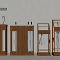 Poliform Wooden Umbrella Stands With Modern Design And Storage Solutions