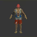 3D Character Design With Red Cap Sunglasses Blue Vest And Red Shorts