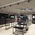 Outlets Sports Clothing Store Featuring Top Brand Logos And Window Displays