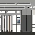 Modern Refrigerators and Freezers With Sleek Designs Multiple Styles And Color Options In Showroom