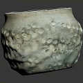 Handcrafted Textured Ceramic Jar With Rustic Design As Stylish Household Living Item