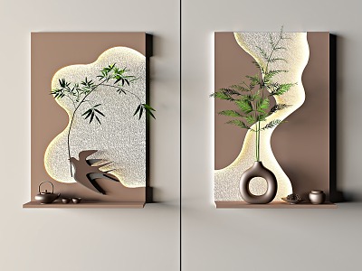 Quiet Wall Decoration Pendant Three-dimensional Decorative Painting 3d model