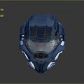Sci-Fi Helmet Alien Helmet High Tech Helmet Game Helmet 3d model