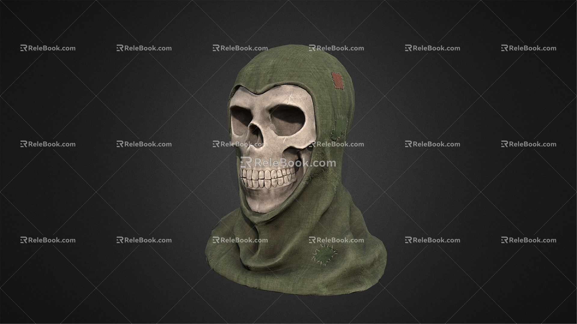 Modern Skull Skull Bust 3d model