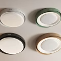 Modern Minimalist Round Ceiling Lights in Gray Green Black Brown Colors 3d model