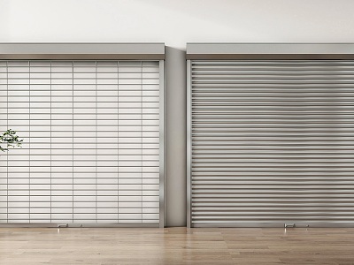 Rolling shutter door rolling gate shop door garage door warehouse door 3d model