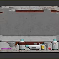 Essential Medical Devices In Open First Aid Kit With Medicine Bottles And Syringes
