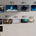 Modern Television Screen Displaying Black Sports Car With High Quality Visuals