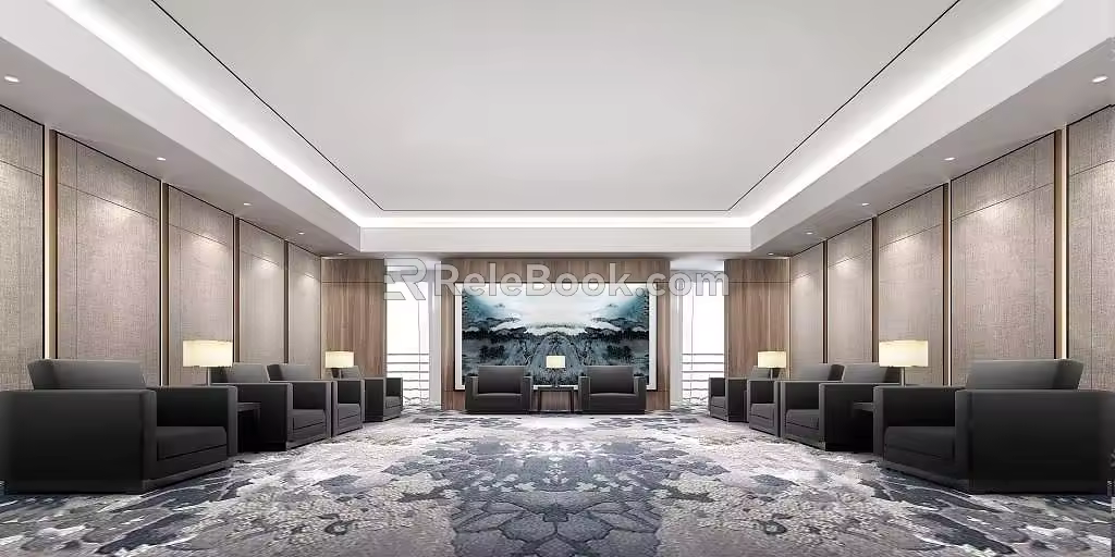 Reception Room 3d model