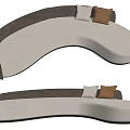 Modern Multiplayer Sofa Curved Multiplayer Sofa Special-shaped Sofa 3d model