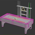 Professional Billiard Table With Cue Rack And Colorful Balls Sports Equipment