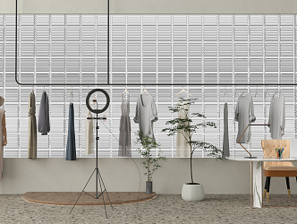 Modern Hanger Clothing 3d model