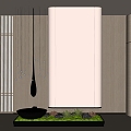 Modern porch entry porch porch partition 3d model