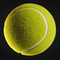 High Quality Yellow Tennis Ball with Fuzzy Texture for Sports Training and Matches