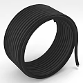 Black Spiral Coiled Industrial Equipment Rubber Hose with Durable Material