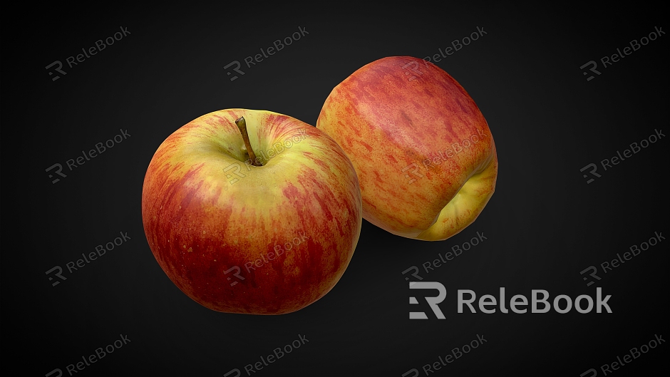 Apple Red Apple Scan Apple Realistic Apple Fruit model