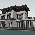 Modern Single-Family Villa Country House Homestay Villa Country Villa 3d model