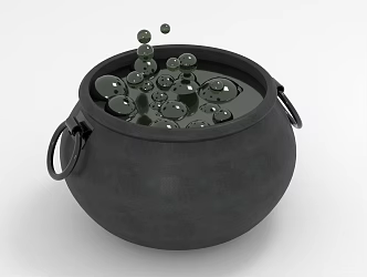 Modern Pot Boiling Pot 3d model