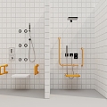 Handicap shower 3d model