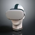 White VR Headset With Comfortable Strap For Immersive Virtual Reality Use