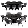 Table and chair combination 3d model