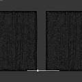 White And Dark Fabric Hanging Decor With Pleated Design For Home Decoration