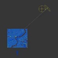 Detailed Urban Aerial Planning of City Layout with River Road Network and Green Spaces