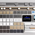 Modern switch socket mobile rail socket meter box 3d model