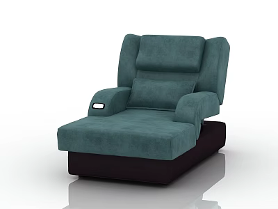 Ergonomic Green Recliner Chair For Fitness Post Workout Recovery Support 3d model