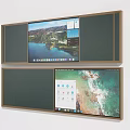 Smart Digital Blackboard With Dual Screen Display And Interactive Content