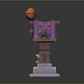 Mailbox mailbox tin mailbox old mailbox items 3d model