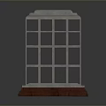 Birdcage With Metal Frame And Red Base For Pet Birds At Home