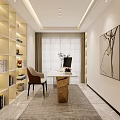 Modern Living Dining Room Interior With Spacious Sofa Area Rug Bookshelf And Large Windows