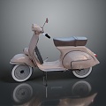 Scooter Motorcycle Two-wheeled Motocross Motorcycle Road Race Motorcycle Motor Vehicle 3d model